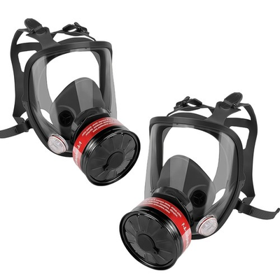 #ad Full Face Respirator Gas Mask w Filters 2PCS 40mm Activated Carbon Filter 6800 $24.98