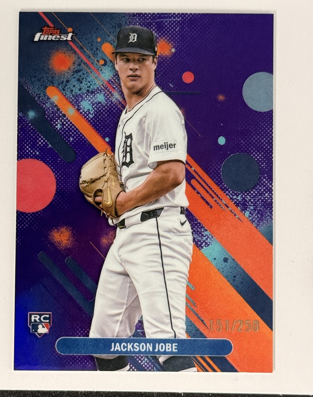 2025 Finest #35 Jackson Jobe Purple #/250