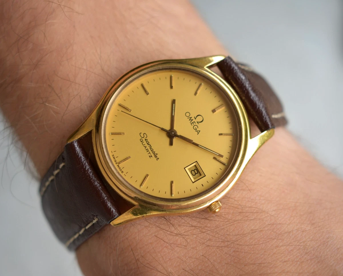 Preços baixos em Capa banhado a ouro masculino OMEGA Seamaster