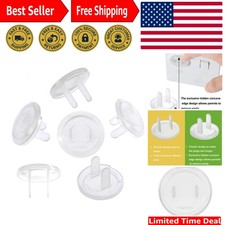 Discreet 52 Pack BPA-Free Outlet Plug Safety Caps with Easy Removal Design