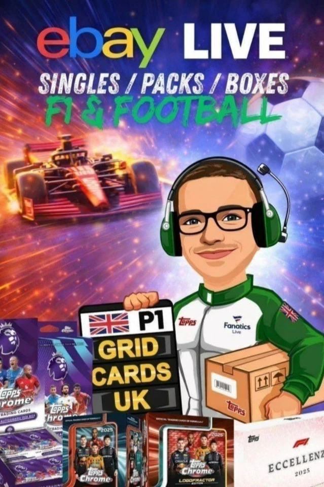 Grid Cards LIVE - F1 Singles, Packs + Football Boxes!