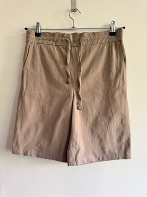 Akris teen Shorts Girls size 164 brown beige viscose elastan Classic