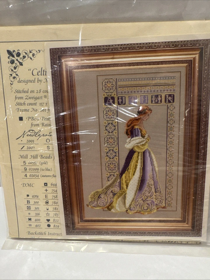 Lavender and Lace VTG Celtic Spring Summer Autumn Cross Stitch Kits Pattern Wint - Image 2 of 4