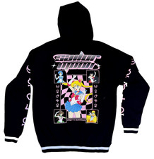 Pretty Guardian Sailor Moon Hoodie Girls Small Sailor Scouts Zip Hooded Sweater