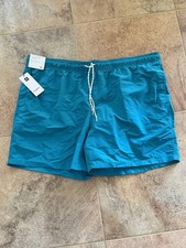NEW Men's 7" Swim Trunks with Liner - Goodfellow Aqua Blue UPF 50 Sz XXL NWT