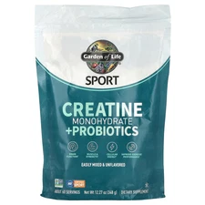 Sport, Creatine Monohydrate + Probiotics, Unflavored, 12.27 oz (348 g)