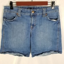 Gap Aubrey Denim Shorts Light Wash Cutoff Distressed Women Size 10