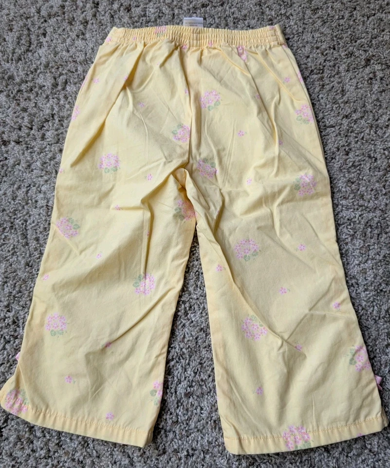 Pantalones Gymboree 3T Garden Bloom Amarillo Flores Nuevos con Etiquetas Foto 2 de 4