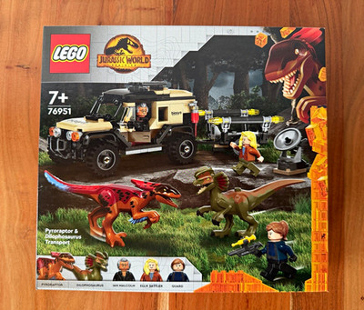 LEGO Jurassic World Dominion 76951 Pyroraptor & Dilophosaurus Transport 254t 7+
