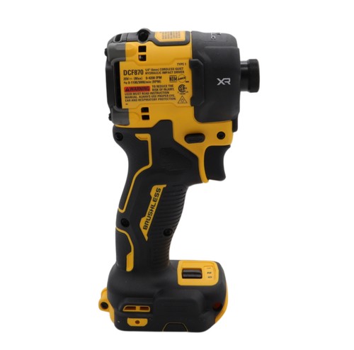 DeWalt DCF870B 20V Hydraulic Cordless 1/4" Impact Driver, 500 in-lb (Tool-Only) - Picture 5 of 9