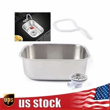 RV Caravan Camper Boat Hand Wash Basin Stainless Steel Kitchen Sink Basin GR-536