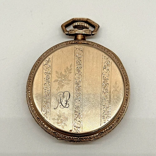 Vtg  1928 Elgin 12s Mdl 3, 17J, Grade 345, S.W.C.Co Case 14K Gold Filled Runs