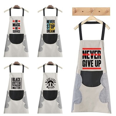 Klassische Kochschürze Küche Wasserdicht Kochen Gastronomie Schürze Unisex Grillschürze