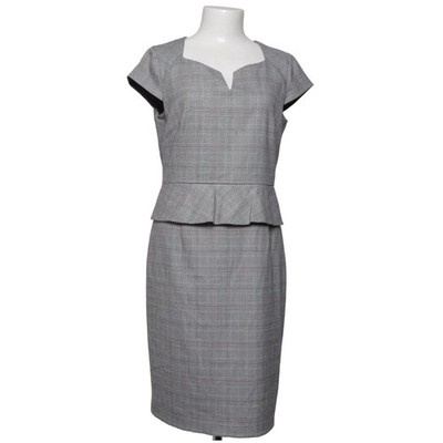 Comma, Kleid, Größe: 38, Grau, Polyester, Glencheck, Damen #7e7