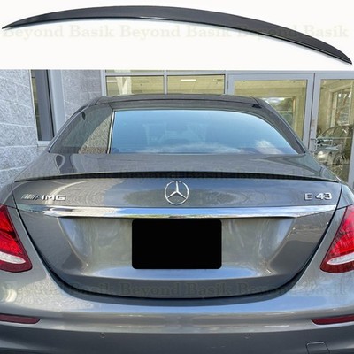 GLOSS BLACK Rear Trunk Spoiler For 2017-2025 Mercedes W213 E Class 4dr Sedan