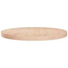 Solid Wood Oak Round Table Top Untreated Table Top Multi Colours/Sizes vidaXL