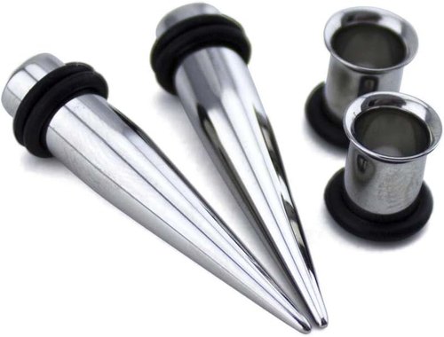 Jewelry 1 Gauge Ear Stretching Kit - (1G - 7mm) 2 Steel Tapers & 2... - Picture 2 of 11