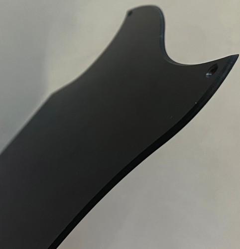 Golpeador de guitarra en blanco cara completa estándar personalizado para Gibson SG de 1 capa negro - Imagen 3 de 4