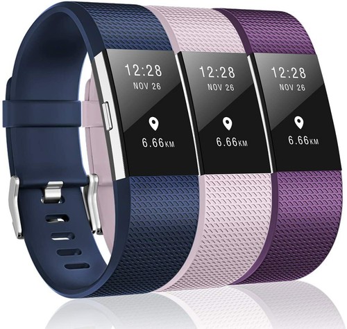 3 PACK Fitbit Charge 2 Replacement Bracelet Watch Band Heart Rate Fitness - Picture 5 of 15