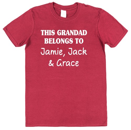 Camiseta personalizada de este abuelo pertenece a nombres de nietos todos los colores - Imagen 11 de 13