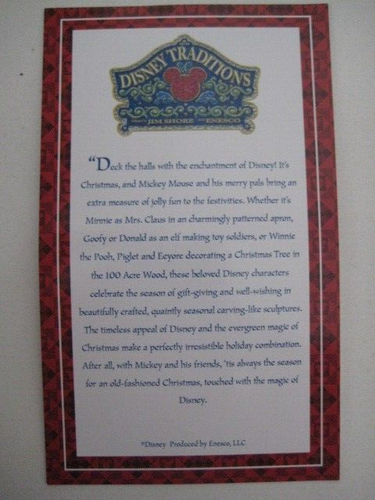 Jim Shore Weihnachtsschmuck Disney Traditions doofy mit Geschenkständer 4008077 - Bild 13 von 13