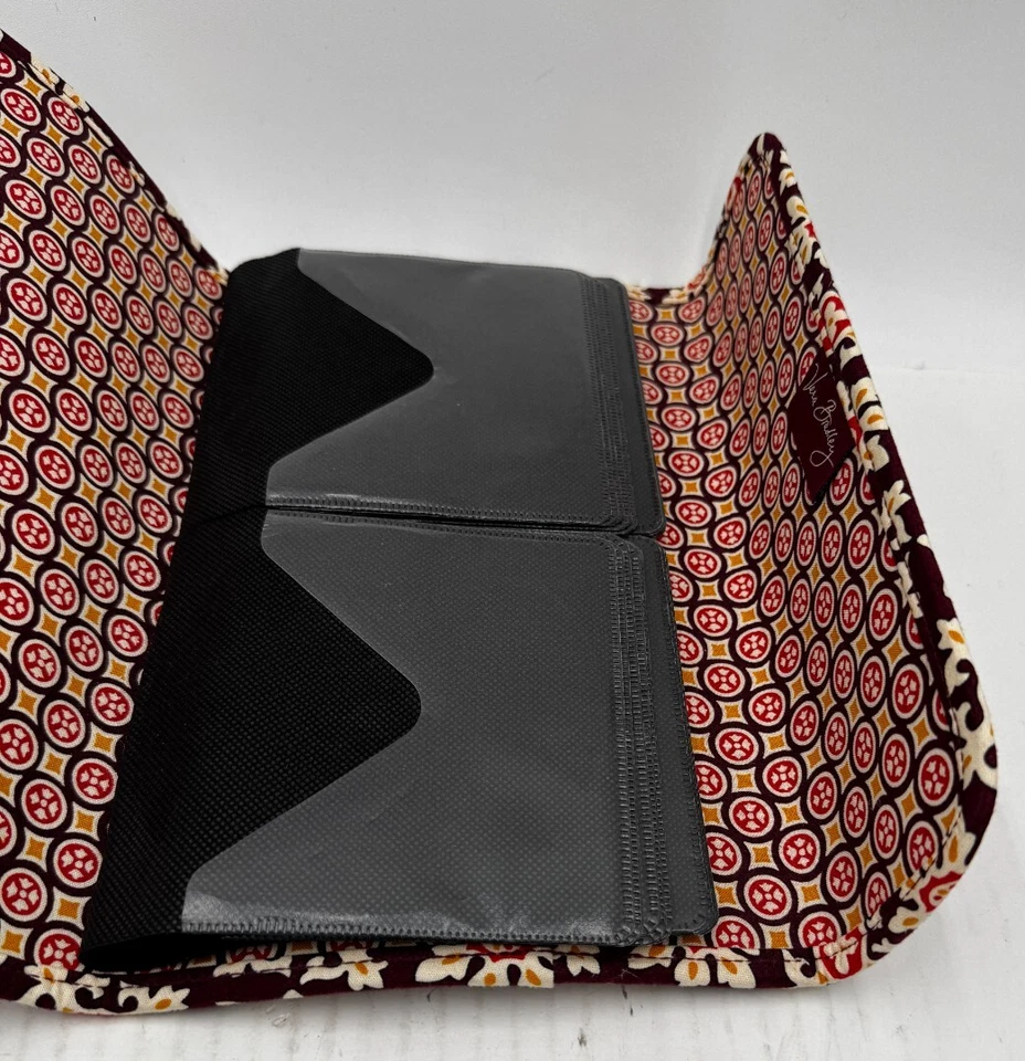 Vera Bradley женщин Дамская сумка многоцветный хлопок выстеганный медальон CD DVD медиа чехол - Изображение 4 из 4