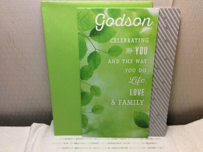 HALLMARK GODSON FATHER S DAY CARD New w/Envelope ''You do Life, Love & family''