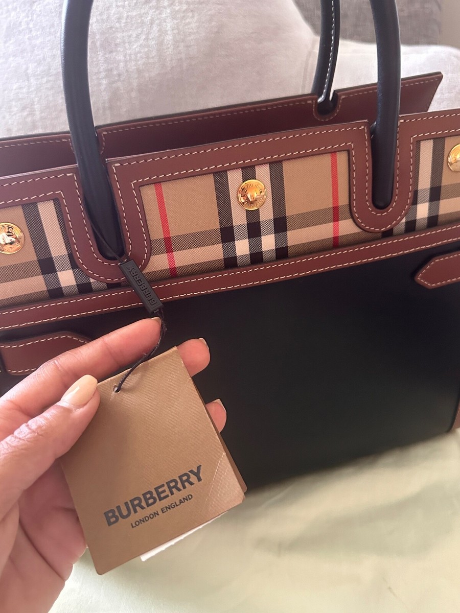 Burberry A:LL SM Title DBL Handle Bag NEW | eBay