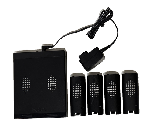 PSYCLONE Charging Station for Nintendo Wii Controllers, Black with 4 ...