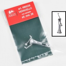 VERRICELLO CON MANIGLIA ALTEZZA 28mm AMATI 4865/28 METAL WINCHES ACCESSORI NAVE