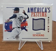 2022 Panini Chronicles - America's Pastime Swatches Red  #APS-LS Luis Severino
