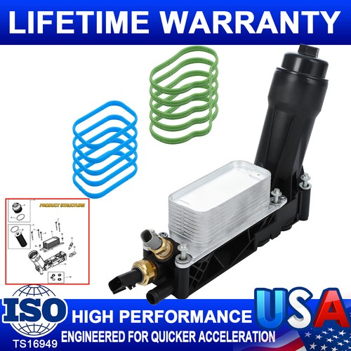 Motors Engine Oil Cooler Filter Assembly for 20112013 Dodge Caravan