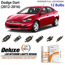 Led Interior Light Kit For Dodge Dart 2012-2016 White Dome Light Bulbs Upgrade