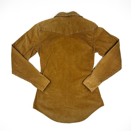 Vtg Calvin Klein Corduroy Button Shirt 4 100% Cotton Snap Western Country Fitted - Picture 7 of 9