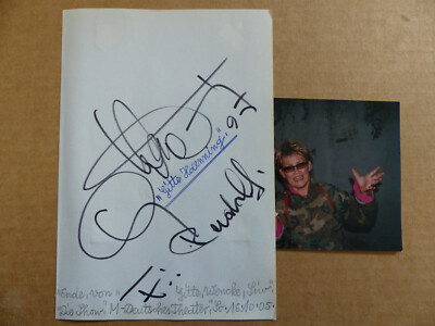 GITTE HAENNING signed Autogramm signiert 14x21 Zettel + selbstgeschossenes Foto