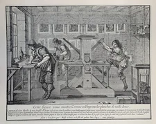 Printers' craft - typesetters - copperplate - engraving - book trade - letterpress