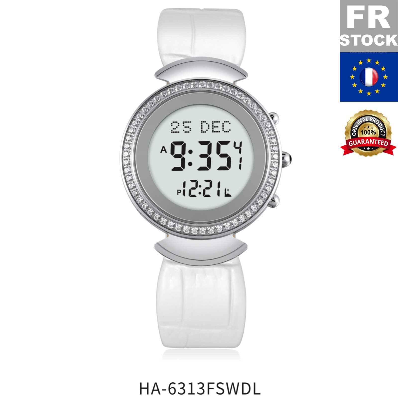 Montre de luxe originale AL-HARAMEEN HA-6313 automatique pour les prières