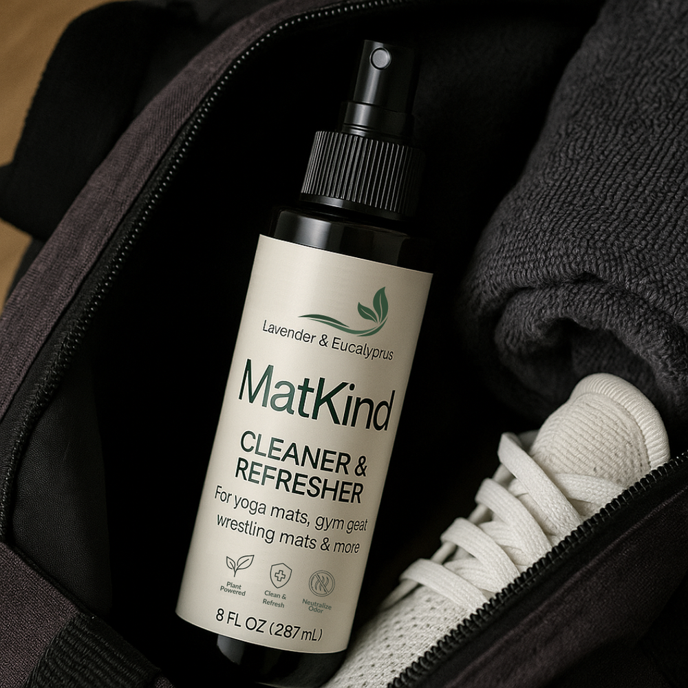 Natural Yoga Mat Spray with Eucalyptus & Lavender – No Residue