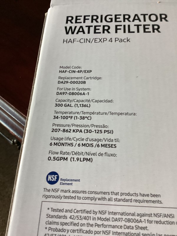 Samsung ‎DA29-20b Water Filter - DA29-00020B HAF-CIN/EXP (White)