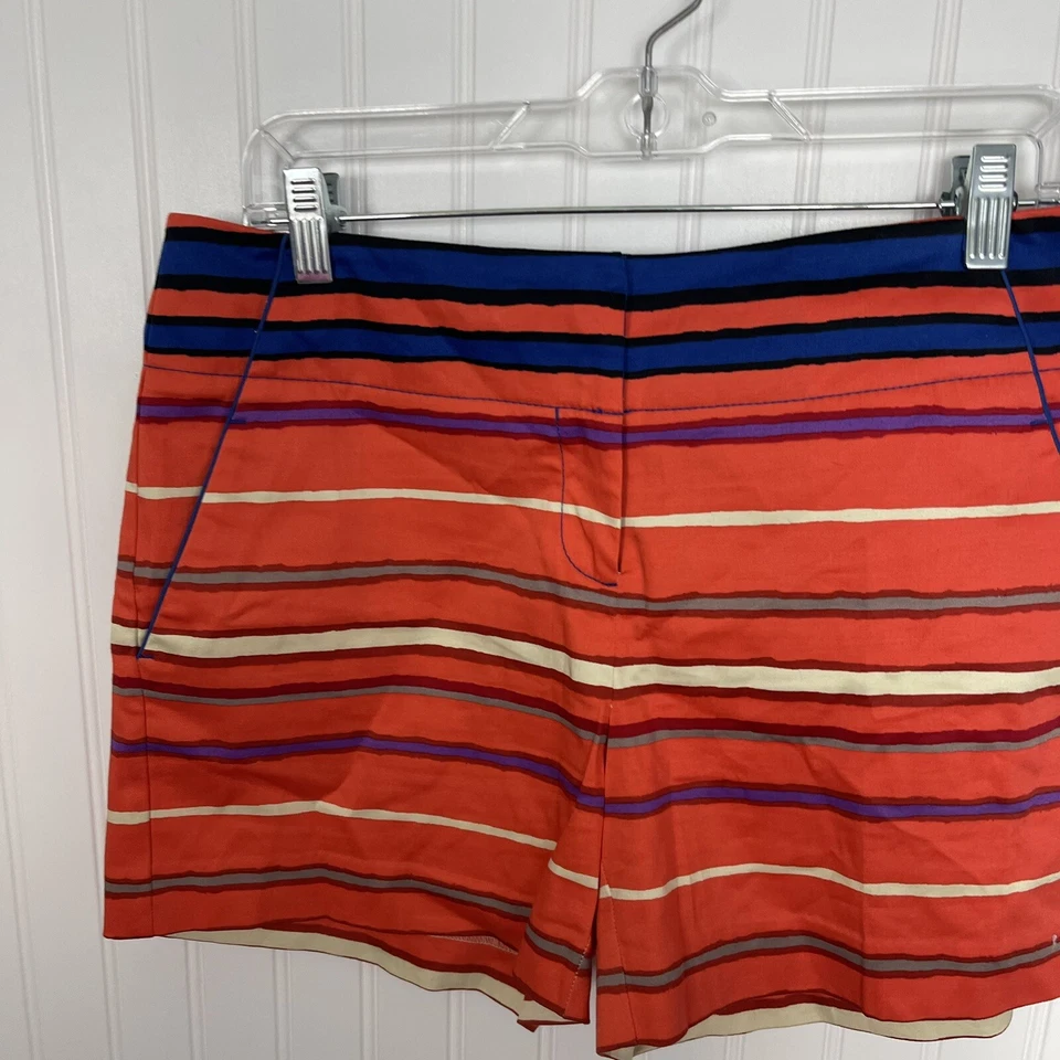 Pantalones Cortos The Limited 6 Mujeres Rayas Multicolor Brillante Preppy Informal Foto 4 de 4