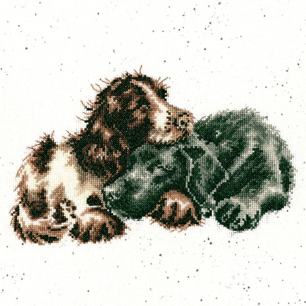 Bothy Threads counted cross stitch kit ""Growing Old Together"", XHD104, 26x26cm,