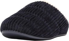 NEW Slippers Fit Flop Chrissie Fleece-Lined Corduroy Slip Blue US 9 UK 7