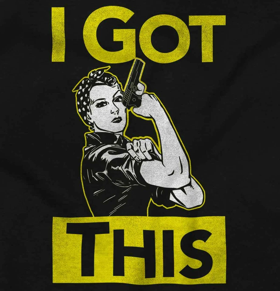 Sudaderas con capucha retro Rosie the Riveter Pro Guns I Got This para mujer Foto 2 de 4