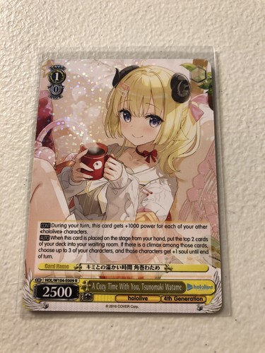 Tsunomaki Watame 009 R Holo Foil Hololive VOL 2 Weiss Schwarz EN US Seller Fresh