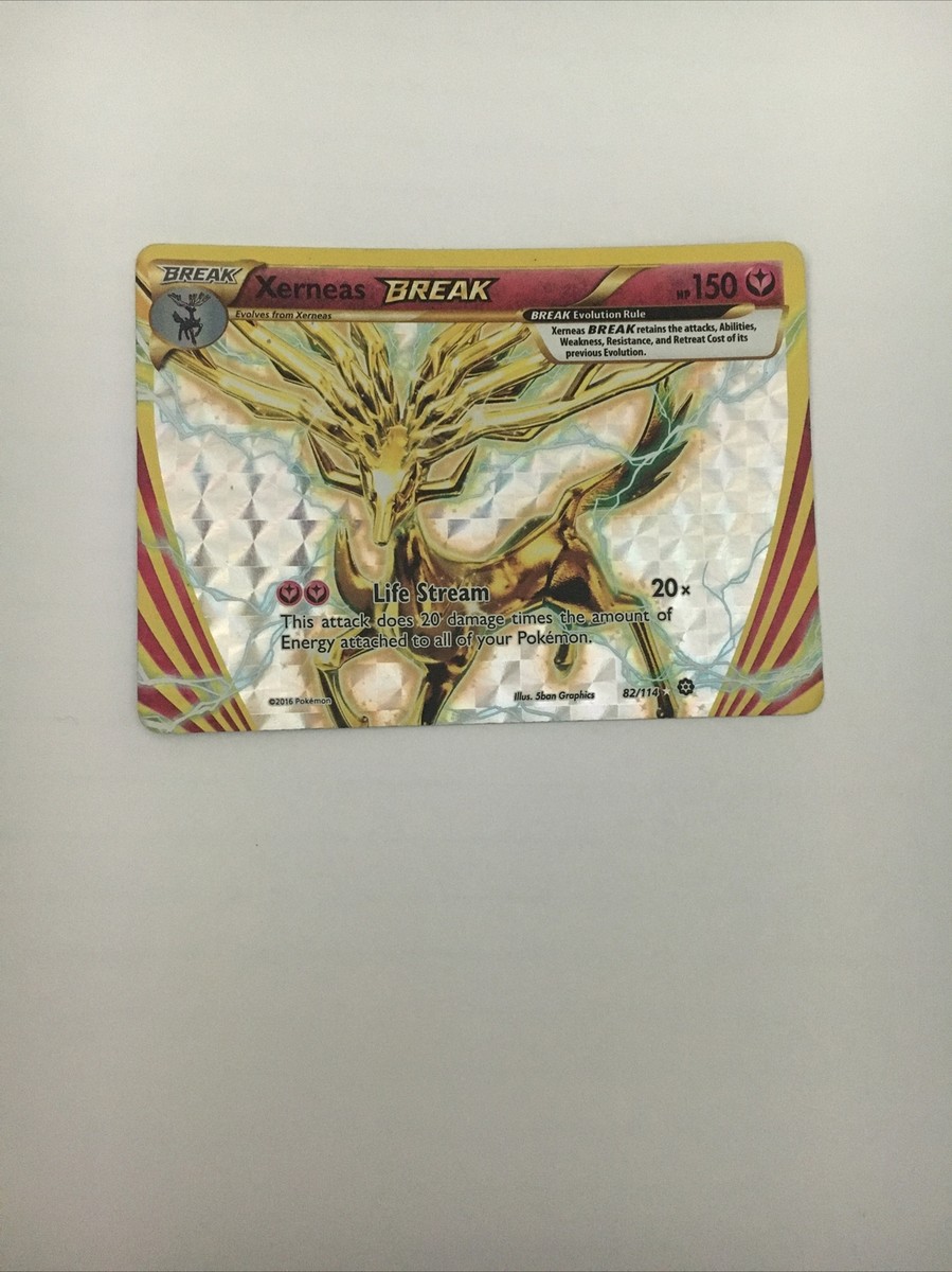 Xerneas Break 82/114 XY Steam Siege Ultra Rare Holo Pokémon Card LP
