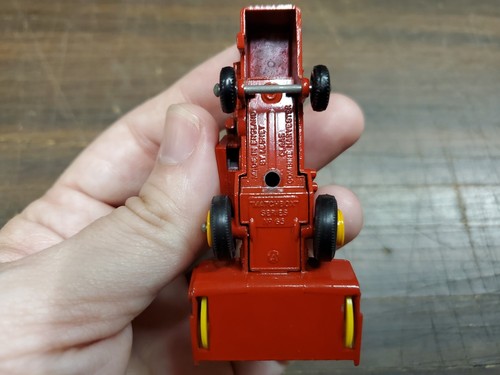 Vintage Mint Lesney Matchbox Toy Car #65 Claas Combine Harvester Farm Mac Red - Picture 8 of 10