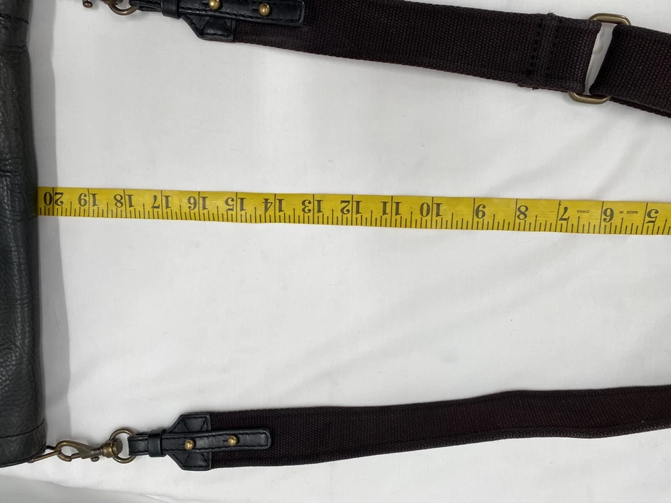 J.Crew Marrón Oscuro Lujoso Cuero Guijarro Sillín Bolso de Hombro Cartera Bolso de Mano Foto 4 de 4