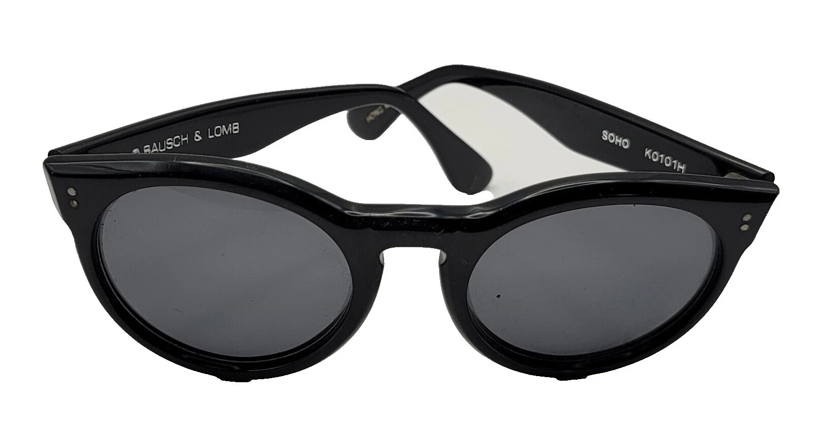 Винтажные круглые солнцезащитные очки Bausch + Lomb в пластиковой оправе