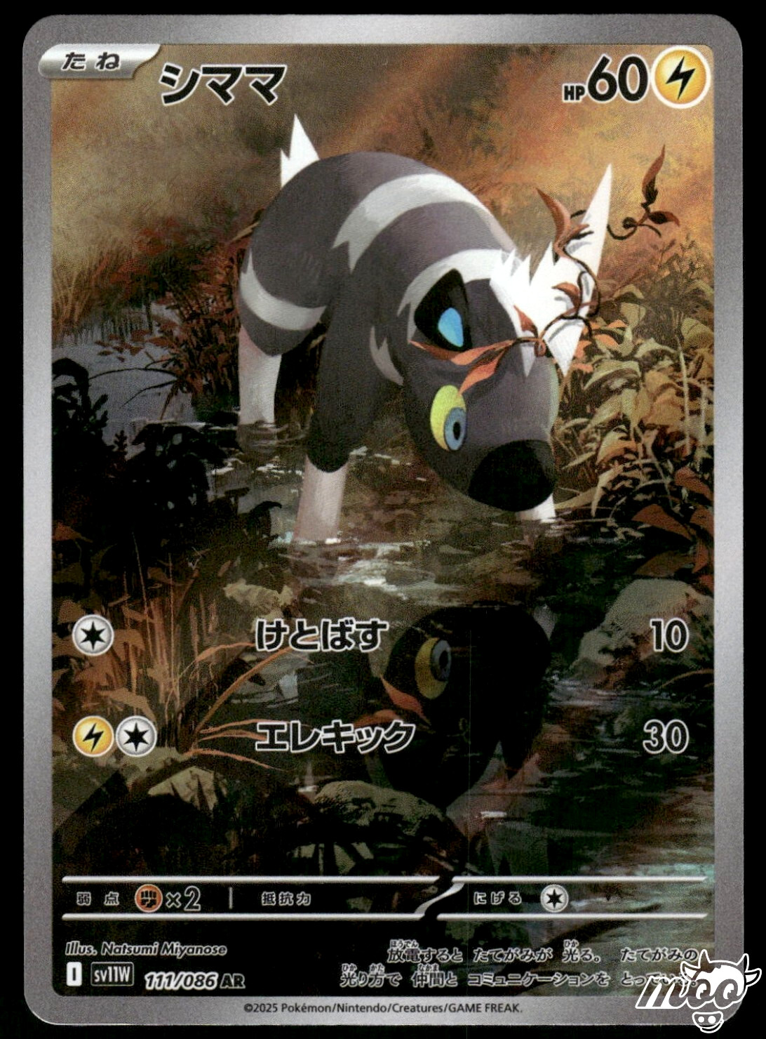 2025 Near Mint Pokemon Blitzle AR 111/086 SV11W White Flare Japanese