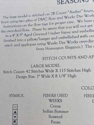 Hollis Designs Season's A Plenty Cross Stitch Pattern - Picture 3 of 4